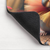 Herfst Chipmunk met een Tutu Muismat (Hoek)