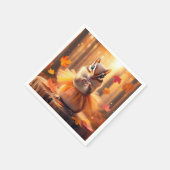 Herfst Chipmunk met Tutu en Hart Servet (Hoek)