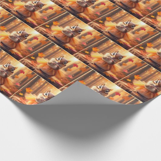 Herfst Chipmunks met hart Cadeaupapier (Hoek)