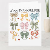 Herfst Christelijke Thanksgiving Kaart (Voorkant)