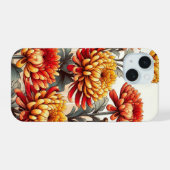 Herfst Chrysant Bloem Display iPhone 15 Hoesje (Achterkant horizontaal)