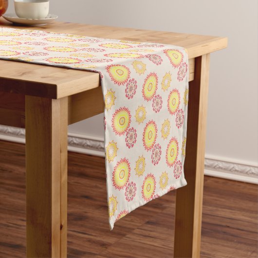 Herfst Circles Table Runner Korte Tafelloper (Voorbeeld)