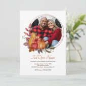 Herfst Cirkel Foto Open Huis Kaart (Staand voorkant)