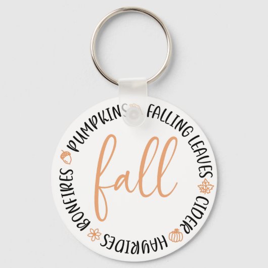 Herfst Cirkel Sleutelhanger (Voorkant)