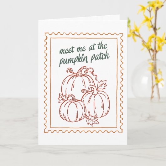 Herfst citaat  kaart (Gele Bloem)