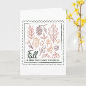 Herfst citaat kaart (Gele Bloem)