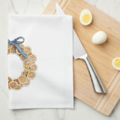 Herfst Citrus Krans Keuken Handdoek (Quarter Fold)