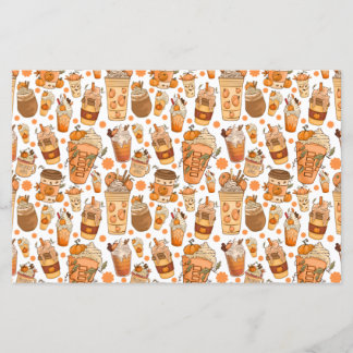 Herfst Coffee Latte Pumpkin Patroon