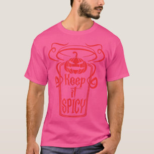 Herfst Coffee Pumpkin Spice, hou het scherp, Latte T-shirt