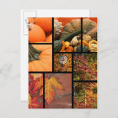 Herfst Collage Briefkaart (Voorkant / Achterkant)