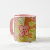 Herfst Colored Flowers Mok (Voorkant links)