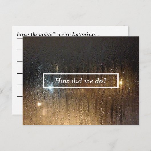 herfst - commentaarkaart briefkaart (Voorkant / Achterkant)