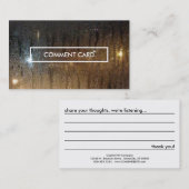 herfst - commentaarkaart visitekaartje (Voorkant / Achterkant)