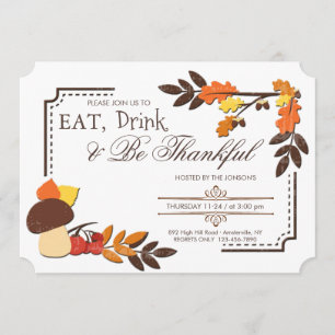 Herfst Corners Uitnodiging