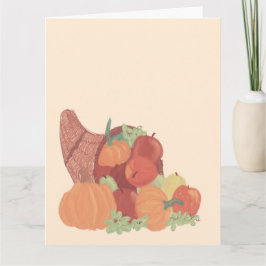 Herfst Cornucopia Kaart