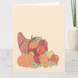Herfst Cornucopia Kaart