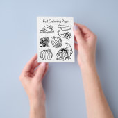 Herfst Cornucopia Kleurpagina Flyer (Hand)