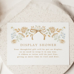 Herfst Cottage Bruidsdouche Display Shower Informatiekaartje