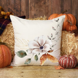 Herfst Cottage Magnolia Leaves Thanksgiving Kussen