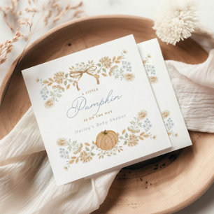 Herfst Cottage Pompoen Baby Shower Servet