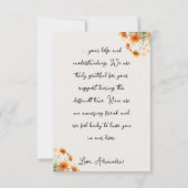 Herfst Country Cottage Cat Bedankkaart (Achterkant)