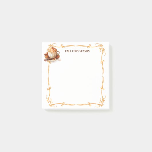 Herfst Cozy Seizoen Post-it-Notes Post-it® Notes (Voorkant)