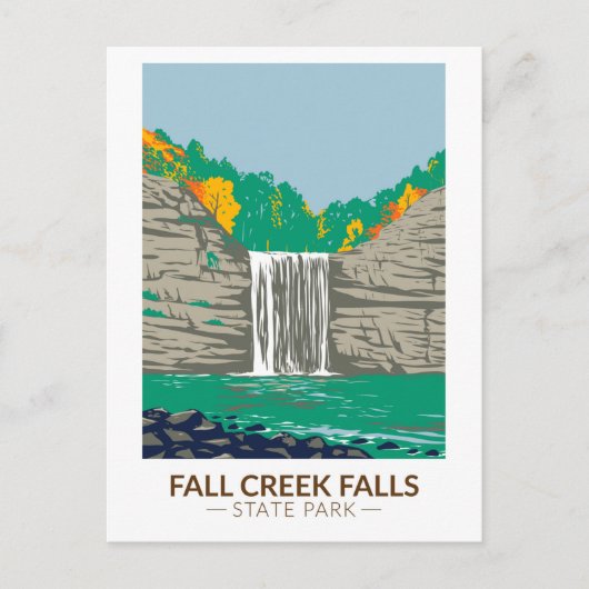 Herfst Creek Herfst State Park Tennessee Briefkaart (Voorkant)