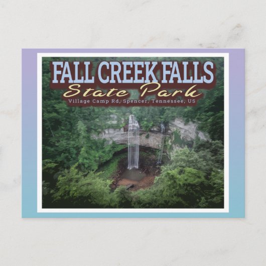 HERFST CREEK HERFST STATE PARK - TENNESSEE USA BRIEFKAART (Voorkant)