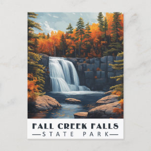 Herfst Creek Herfsten: Sereniteit in de Tennessee  Briefkaart