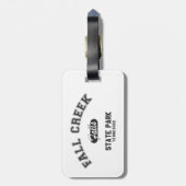 Herfst Creek Herfsten State Park Tennessee Bagagelabel (Achterkant verticaal)