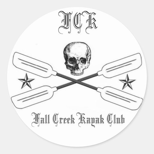Herfst Creek Kayak Logo Sticker (Voorkant)