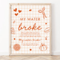 Herfst Cutie Pie Mijn Vlies Gebroken Baby Shower S