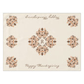 Herfst damast monogram classy tafelkleed (Voorkant (Horizontaal))