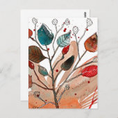 Herfst Dance Briefkaart (Voorkant / Achterkant)