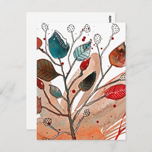 Herfst Dance Briefkaart (Voorkant / Achterkant)