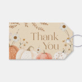 Herfst Dank Je Kaart Pompoen Fall Boho Cadeaulabel (Voorkant (Horizontaal))
