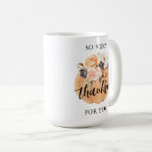 Herfst Dankbaar voor u Thanksgiving Gift Mok (Voorkant rechts)