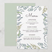 Herfst Danketegendiner Menu met Rustieke Vrienden (Voorkant / Achterkant)