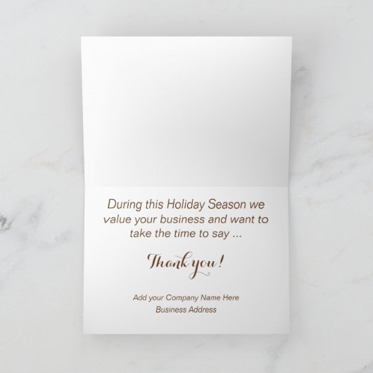 Herfst Dankkaartjes - Zakelijke Cliënten Kaart (Binnen)