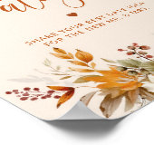 Herfst date nachtelijke ideeën. Boho herfst Datum  Poster (Hoek)