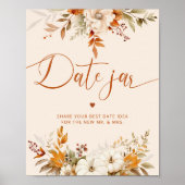 Herfst date nachtelijke ideeën. Boho herfst Datum  Poster (Voorkant)