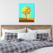 Herfst - De vier seizoenen Canvas Afdruk (Insitu (Slaapkamer))