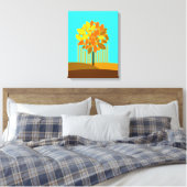 Herfst - De vier seizoenen Canvas Afdruk (Insitu (Slaapkamer))