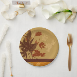 Herfst Decoratief Papieren Bordje