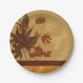 Herfst Decoratief Papieren Bordje (Voorkant)