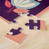 Herfst Decoratieve Achtergrondkunst Legpuzzel (Zijkant)