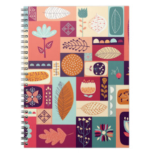 Herfst Decoratieve Achtergrondkunst Notitieboek