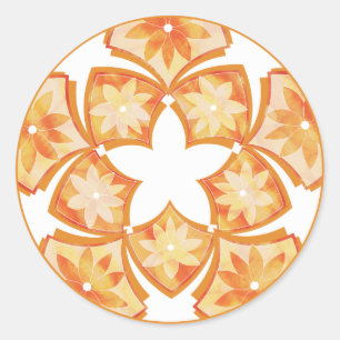 Herfst Decoratieve Bloemen Tegels Sticker
