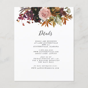 Herfst - Details-kaart Begroting Flyer