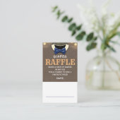 Herfst Diaper Raffle Ticket Enclosure Kaart (Staand voorkant)